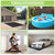 8.2x10.2FT Outdoor Storage Shed Floor Mat, Tent Carpet for Camping Patio