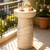 Ultym Outdoor Side Table Pedestal, 24" Modern Geometric Accent Coffee Table