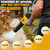 TAIRDA Cordless Leaf Blower Compatible for Dewalt 20V Battery(NO Battery), Mini Turbo Jet Blower with 2 Nozzles, Lightweight & One-Hand Use, for Patio Garage Yard Shop Cleaning Car Dryer(Tool Only)