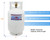 Flame King 10LB Steel Propane Tank Cylinder with Type 1 Overflow Protection Device Valve, Great for Camping, Fire Pits, Heaters, Grills, Overlanding, White