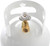 Flame King 10LB Steel Propane Tank Cylinder with Type 1 Overflow Protection Device Valve, Great for Camping, Fire Pits, Heaters, Grills, Overlanding, White