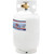 Flame King 10LB Steel Propane Tank Cylinder with Type 1 Overflow Protection Device Valve, Great for Camping, Fire Pits, Heaters, Grills, Overlanding, White