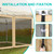 Canopy Mosquito Net for 8x8 Pop up Canopy Tent, Frame Not Included, Beige