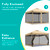 Canopy Mosquito Net for 8x8 Pop up Canopy Tent, Frame Not Included, Beige