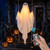 5FT Halloween Hanging Ghost Swing with String Lights Outdoor Decorations