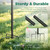 PerchMe Bird Feeder Pole with Squirrel Baffle, 91'' Inch Heavy-Duty Bird House Pole for Outdoors,Adjustable Height,Universal Mount Kit for Bird Feeder Camera &Bird House (Adapter Included)