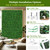 28Pcs Artificial Grass Wall Panels 10" x 10" Faux Boxwood Green Wall UV Resistant Privacy Screen 19.44 Sq Ft with Full Installation Kit for Indoor Outdoor Garden Fence Party Decor