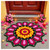 Frienda 24 Inch Rangoli Doormat Indian Pooja Decorations for Home, Lotus