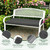 Zonamat Outdoor Bench Cushion Waterproof, 48x18 Inch Bench Cushion for Outdoor Furniture, Fade Resistant Patio Furniture Cushions - Bench Pad Cushion for Garden Swing Porch Sofa Settee, Dark Grey