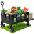 GVDV CW35 Plus Wagon Carts Foldable with Tailgate, 42 in Extended Handle
