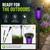 4 Pack Solar Bug Zapper Outdoor, Mosquito Zapper & Repellent for Patio Yard