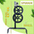 JOOPSAM 19.48" Adjustable Height String Trimmer Support Wheel with 26mm Handle Clamp, 6" Wheels Walk Behind String Trimmer Auxiliary Attachment for Easy Push Weed Trimmer Grass Cutter