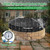 Fire Pit Cover Round, 52-57" Outdoor firepit cover for In-Ground Fire Pits
