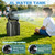 Wilody Portable Misting Fan Rechargeable with Remote Control, 6L Bucket Camping Fan with LED Lights & Stepless Speed Control & Cooling Mist, Portable Handle & Rotate Hook, Timer Function