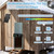Solar Automatic Chicken Coop Door Programmable Remote 6 Modes Light Blue