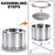HGD 20 Inch Smokeless Fire Pit with Stand, Stainless Steel Wood Burning Stove, Outdoor Firepit with Removable Ash Pan for Backyard, Patio, Garden, BBQ and Bonfire, Silver