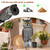Fake Owl Decoys to Scare Birds Away-15.8 Inch, 2 Pack Rotating Head Sculptures, Nature Enemy Scarecrow Plastic Owl Statues, Bird Control and Pigeon Deterrent Outdoor for Outside, Patio, Yard