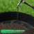 50 FT Landscape Edging No Dig [Extra Tall 4 Inch High] with 45 Spikes, Heavy-Duty Plastic Garden Edging Border