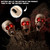 Halloween Animatronics Floating Scary Skull, Hanging Animated Decorations, Pathway Markers Skeleton with Sound Activated, Talking, Light Up Eyes, Haunted Horror Prop for Indoor, Outdoor (3Pack)