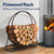VIVOHOME 32 Inches Firewood Log Rack Hoop with Cover