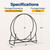 VIVOHOME 32 Inches Firewood Log Rack Hoop with Cover