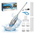 Pool Vacuum for Above Ground Pool & Inground Pools, (2026 Upgraded) 26.5 GPM High-Powerful Pebbles Suction, V3 IPX8 Cordless Handheld Rechargeable Cleaner 2 Vacuum Heads & 4 Filter Bags, 1H Runtime