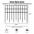 Animal Barrier Fence 30 Pack, 42.5 ft Total No Dig Under Fence Barrier for Yard, Anti Digging Barrier, Rustproof Metal Garden Fence, Bottom Gap Filler for Small Dogs, Rabbits & Critters