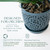 Mama Cozy Life Elegant Orchid Pot with Holes, Large 6.5 inch Premium Porcelain Ceramic Orchid Pot for Repotting, Durable Ceramic Planter with Removable Saucer for Easy Drain, Planter Gifts for Moms