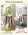 AZADESJET Plant Stand Indoor 2 Pack, Mid Century Wood Indoor Plant Stands, Tall Plant Holder for Flower Pot, Modern Plant Table Round Side End Table With Raised Design, Walnut, 11.7"x18.8" & 11.7"x13"