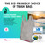 Hippo Sak - Tall Kitchen Garbage Bags with Ergonomic Handles - 13 Gallon Trash Bags Made from Recycled Ocean Bound Plastic - Super Strong and Leak Proof Tall Kitchen Trash Bags (90 Count)