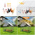 VitalCozy 2 Pcs Chicken Run Coop Cover Tarp 11.5 X 6.6 Ft White
