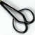 Wazakura Satsuki Bonsai Scissors 7in (180mm), Black, Japanese Bonsai Garden