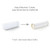 Hofdeco Premium Bolster Pillow Insert, 7"x22" ( Cover Size 6"x20") Water Resistant Synthetic Down Alternative Sham Stuffer for Patio, Bench, Garden, White