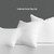 Hofdeco Premium Bolster Pillow Insert, 7"x22" ( Cover Size 6"x20") Water Resistant Synthetic Down Alternative Sham Stuffer for Patio, Bench, Garden, White