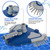 POOLAZA Weighted Pool Vacuum Head with Rotatable Hose Connector & Brushes