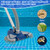 POOLAZA Weighted Pool Vacuum Head with Rotatable Hose Connector & Brushes