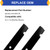 KOFINAM (3 Pack) Replacement Lawn Mower Blades for OEM 038-0005-00, Compatible with 54'' Cut Bad Boy Mower