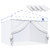 Fanpat Instant 10x10 Canopy Sidewalls for Pop Up Canopy, Waterproof UV Protection Fabric, 4 Packs Sidewalls with Zipper Door for Outdoor Events, White(4PCS Sidewalls Only, Canopy Tent Not Included)