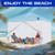Fanpat Instant 10x10 Canopy Sidewalls for Pop Up Canopy, Waterproof UV Protection Fabric, 4 Packs Sidewalls with Zipper Door for Outdoor Events, White(4PCS Sidewalls Only, Canopy Tent Not Included)