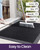 DEXI Door Mat Outside Entrance 24x36, Heavy Duty Rubber Doormats, Black