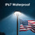 Flag Pole Light Solar Powered, 3000lm Flagpole Light Outdoor IP67 Waterproof Dusk to Dawn for 24 Hours Double Lighting Coverage (Black)
