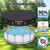NEVERLAND 24FT Pool Cover Round, 420D Winter Pool Cover for Above Ground