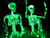 2Pack36 Halloween Lighted Skeleton Deco(350 Green Lights,6H auto‑Off)