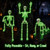 2Pack36 Halloween Lighted Skeleton Deco(350 Green Lights,6H auto‑Off)