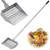 CKLT Chicken Poop Scooper Spring Steel Shovel 38-66in Extendable Handle