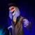 Haunted Hill Farm 5.25-ft. Standing Gravekeeper Animatronic, Indoor or Covered Outdoor Life-Size Halloween Decorations, Halloween Animatronic with Red LED Eyes and Sound Effects, Battery-Operated