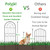 Polyjkl Decorative Garden Fence 30in (H) x 10ft (L), 10 Pack Rustproof Metal No Dig Fence Animal Barrier, Arched Flower Bed Edging, Wire Border Fencing Panel for Dog, Yard, Patio, Outdoor, Decor