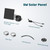 Birdfy 5W Solar Panel for Birdfy Feeder Camera, Type-C Charger for Smart Bird Feeder, 360° Adjustable Swivel Mount, IP65 Waterproof for Outdoors, 5W Continuously Power Supply (9.8ft Standard Cable)