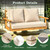 Aegisun Outdoor Loveseat Cushion Set, 46" x 26" Patio Loveseat Cushions, Water-Resistant & Fade-Resistant Love Seat Cushions, Patio Chair Cushion for Bench, Swing and Couch, Beige