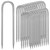 22 Pack Ground Garden Stakes12 Inch Anti-Rust Galvanized Steel U Staple